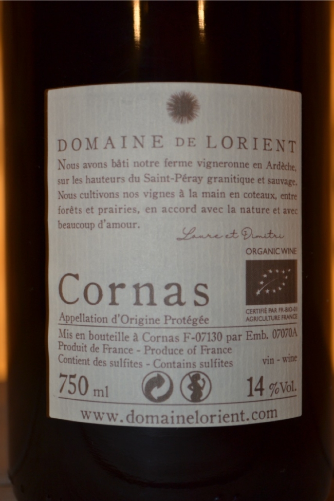 Cornas « Domaine de Lorient »