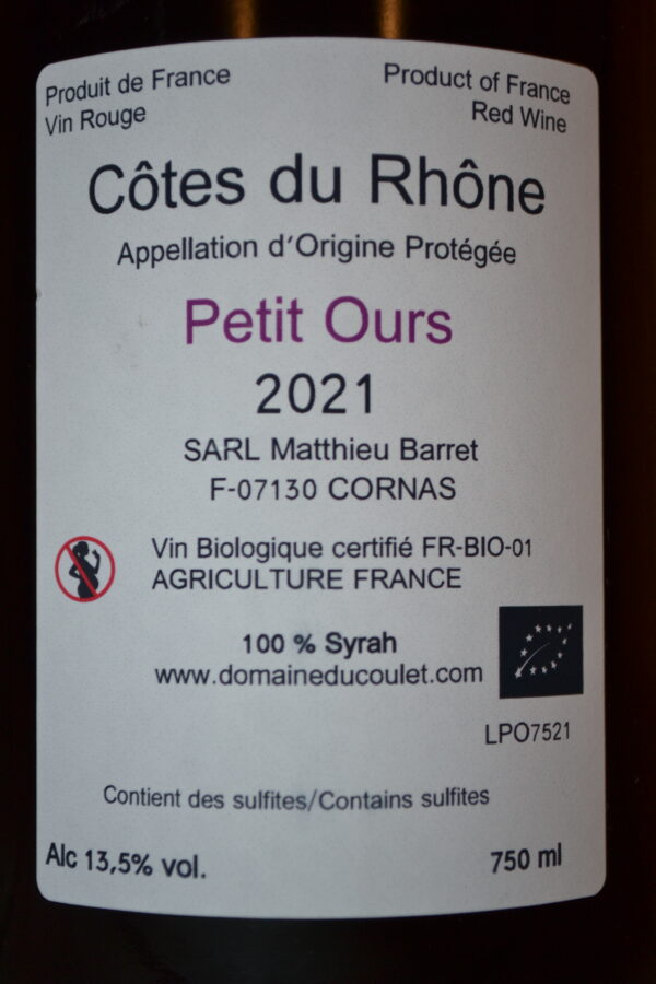 Côtes-du-Rhône "Petit Ours" – Image 2
